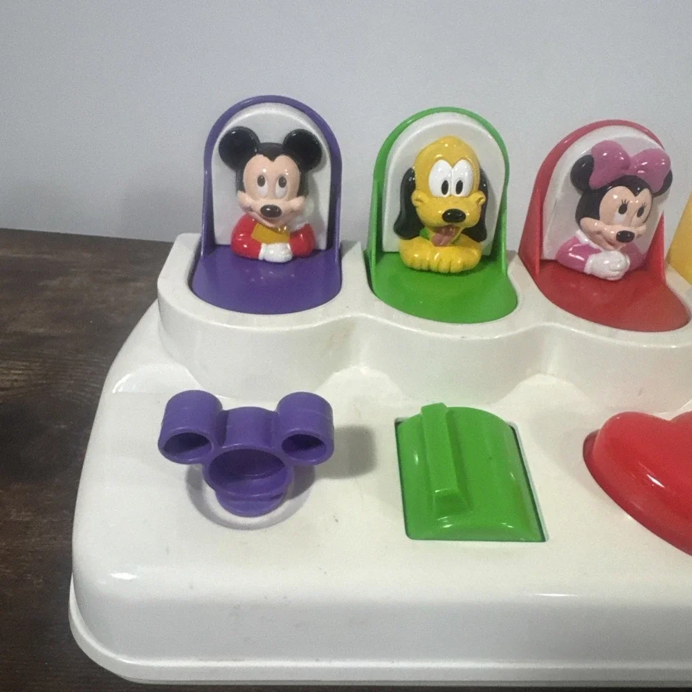 Vintage Disney Mattel Mickey Mouse Friends Pop-Up Children's Toy Tested &‎ Works
